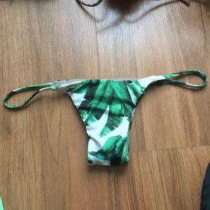 Midori palm bikini bottom